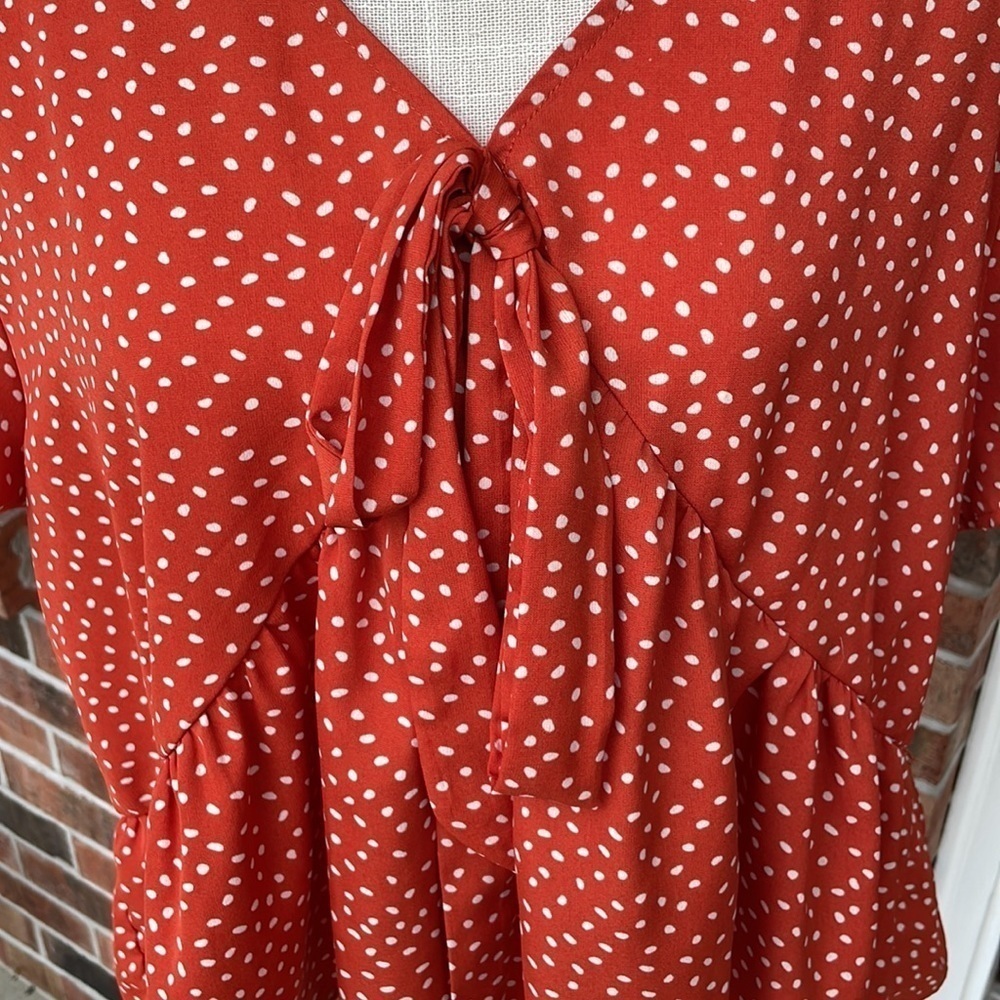 Shein Ruffled Short Sleeve Top - Picture 2 of 7